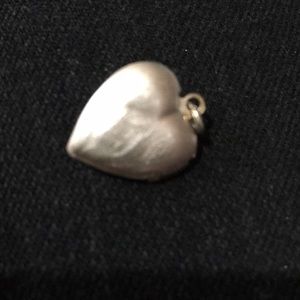 Jewelry - Silver satin work locket with seed pearl vintage Jewelry - Silver satin work locket with seed pearl vintage